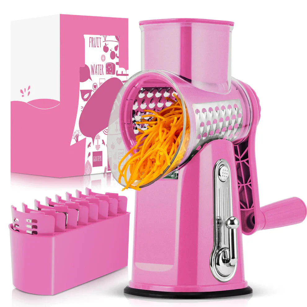 TAILEDEN™ 5 in 1 Rotary Cheese Grater Vegetable Slicer