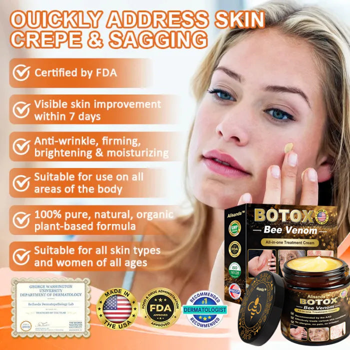 "Made and Shipped from USA | Alisanda™ BOTOX Bee Venom All-in-one Treatment Cream | LAST DAY 70% OFF "