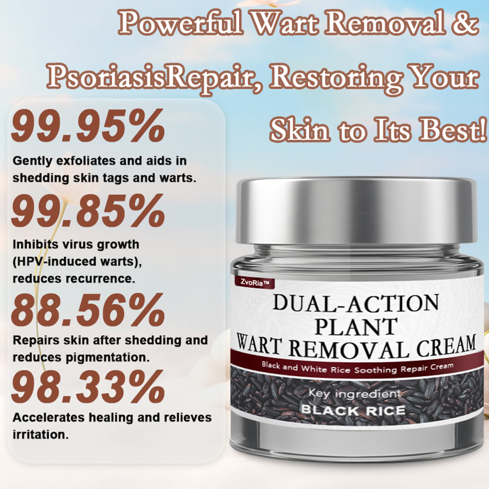ZvoRia™ Black Rice Skin Repair Essence Cream ⚕️ FDA Certified (Eliminates warts and skin tags, relieves psoriasis, improves keratin build-up and follicular keratinization, fades pigmentation, sun spots & age spots)