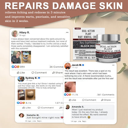 ZvoRia™ Black Rice Skin Repair Essence Cream ⚕️ FDA Certified (Eliminates warts and skin tags, relieves psoriasis, improves keratin build-up and follicular keratinization, fades pigmentation, sun spots & age spots)