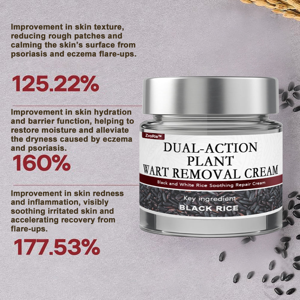 ZvoRia™ Black Rice Skin Repair Essence Cream ⚕️ FDA Certified (Eliminates warts and skin tags, relieves psoriasis, improves keratin build-up and follicular keratinization, fades pigmentation, sun spots & age spots)