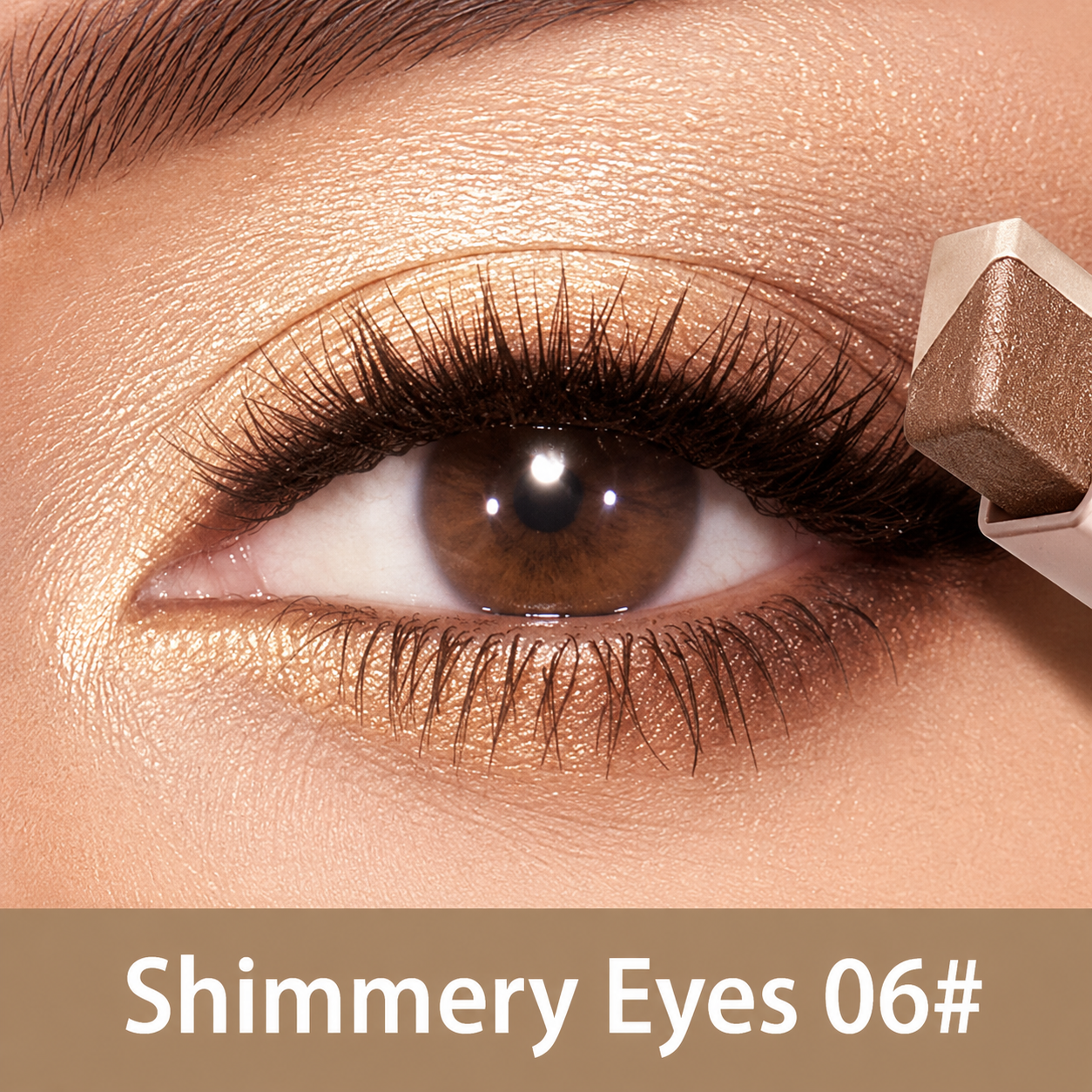 Dual-color eyeshadow for a natural and long-lasting look.