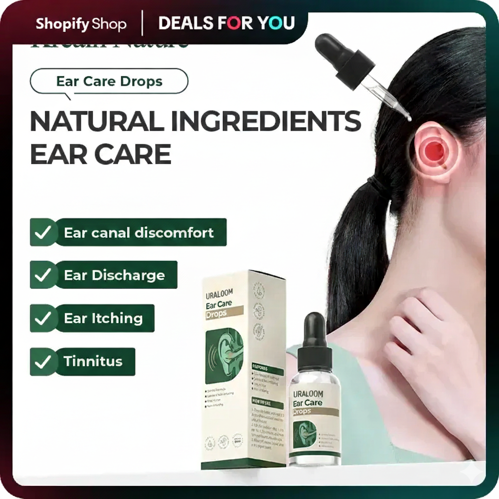 URALOOM™ Ear Care Drops – Plant-Based Formula | FDA-Registered