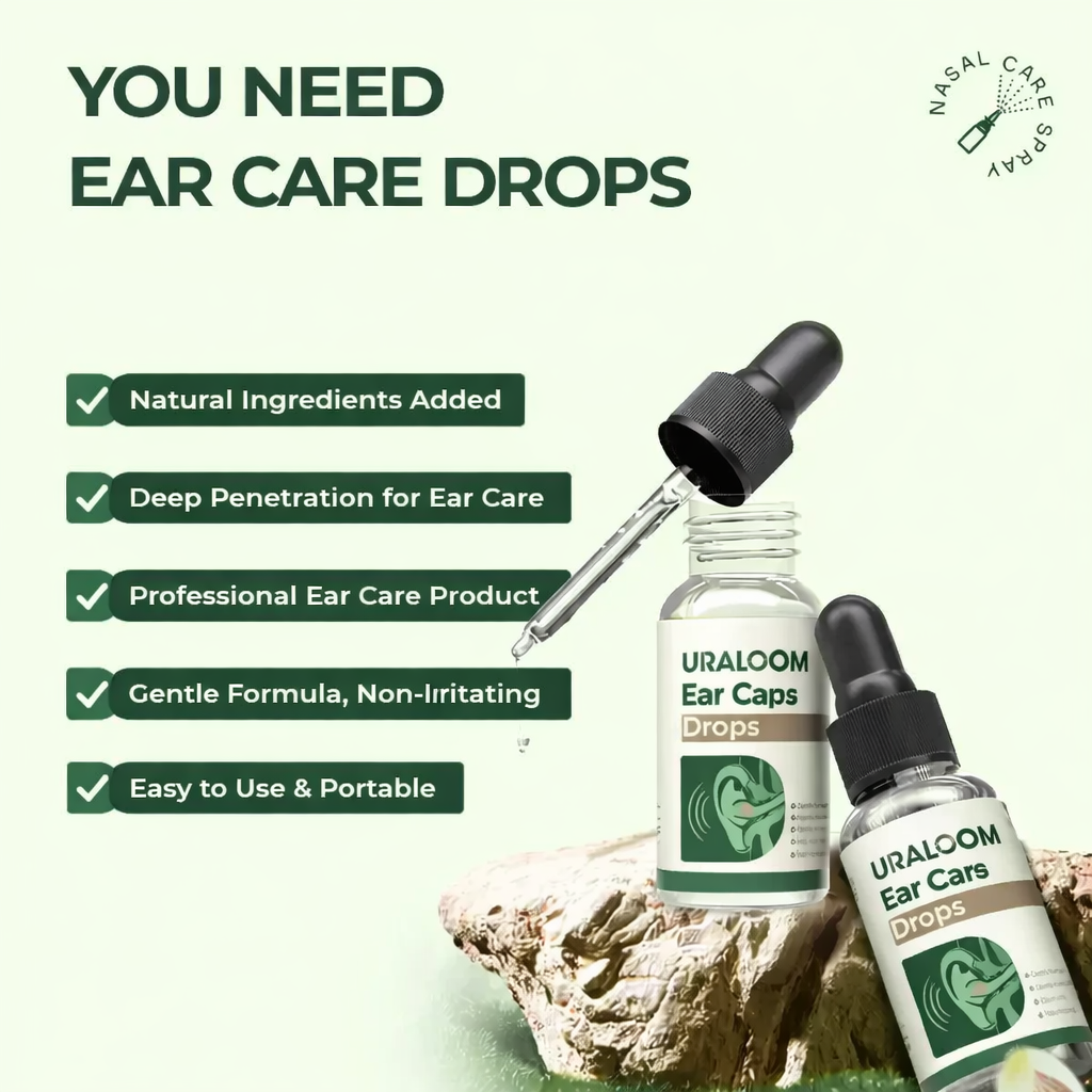 URALOOM™ Ear Care Drops – Plant-Based Formula | FDA-Registered