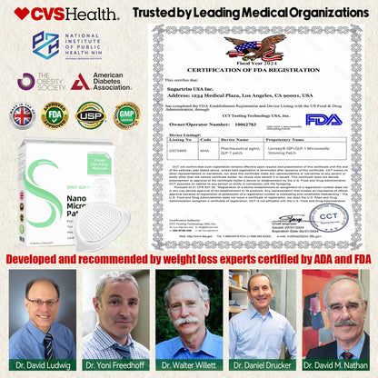 HOOMWELL™ SMGT-GLP-1 Nano Microneedle Patch (Painless, Long-Lasting, Treats Diabetes, Obesity, and Cardiovascular Disease)
