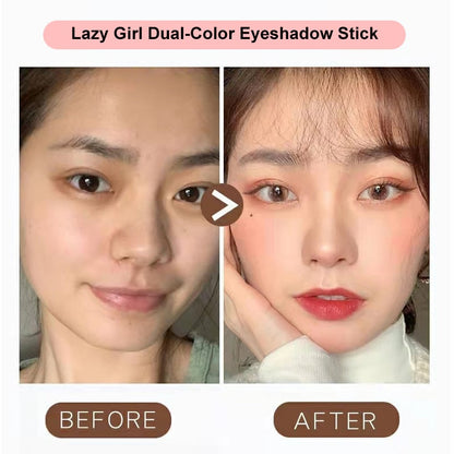 Dual-color eyeshadow for a natural and long-lasting look.