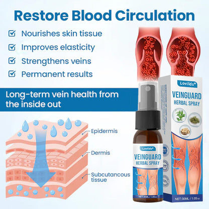 Lovilds™ VeinGuard Herbal Spray-✅ Clinically proven to eliminate varicose veins in just 7 days!
