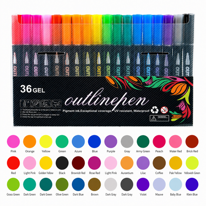 Outline Marker Pen Set
