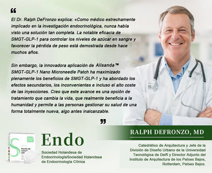 Alisanda™ SMGT-GLP-1 Parche de Nano microagujas (Indoloro, de larga duración, trata la diabetes, la obesidad y las enfermedades cardiovasculares)