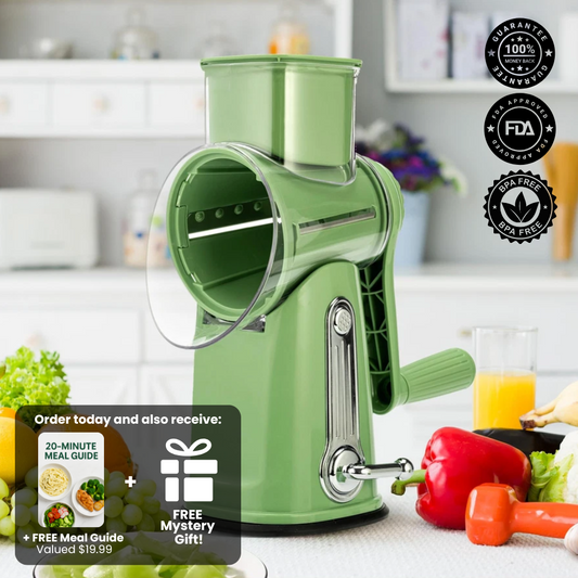 TAILEDEN™ 5 in 1 Rotary Cheese Grater Vegetable Slicer