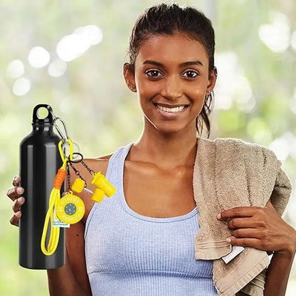 🏋️‍♀️✨ Fitness Keychain Set 🔑💪 Silicone Dumbbell, Kettlebell & Weight Plate Charms