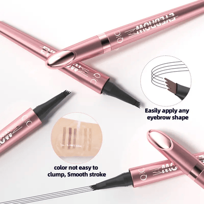 🔥Buy 1 Get 1 Free-Waterproof Micro-Fork Eyebrow Pencil, Long-Lasting Brow Pen for Natural Hair-Like Strokes