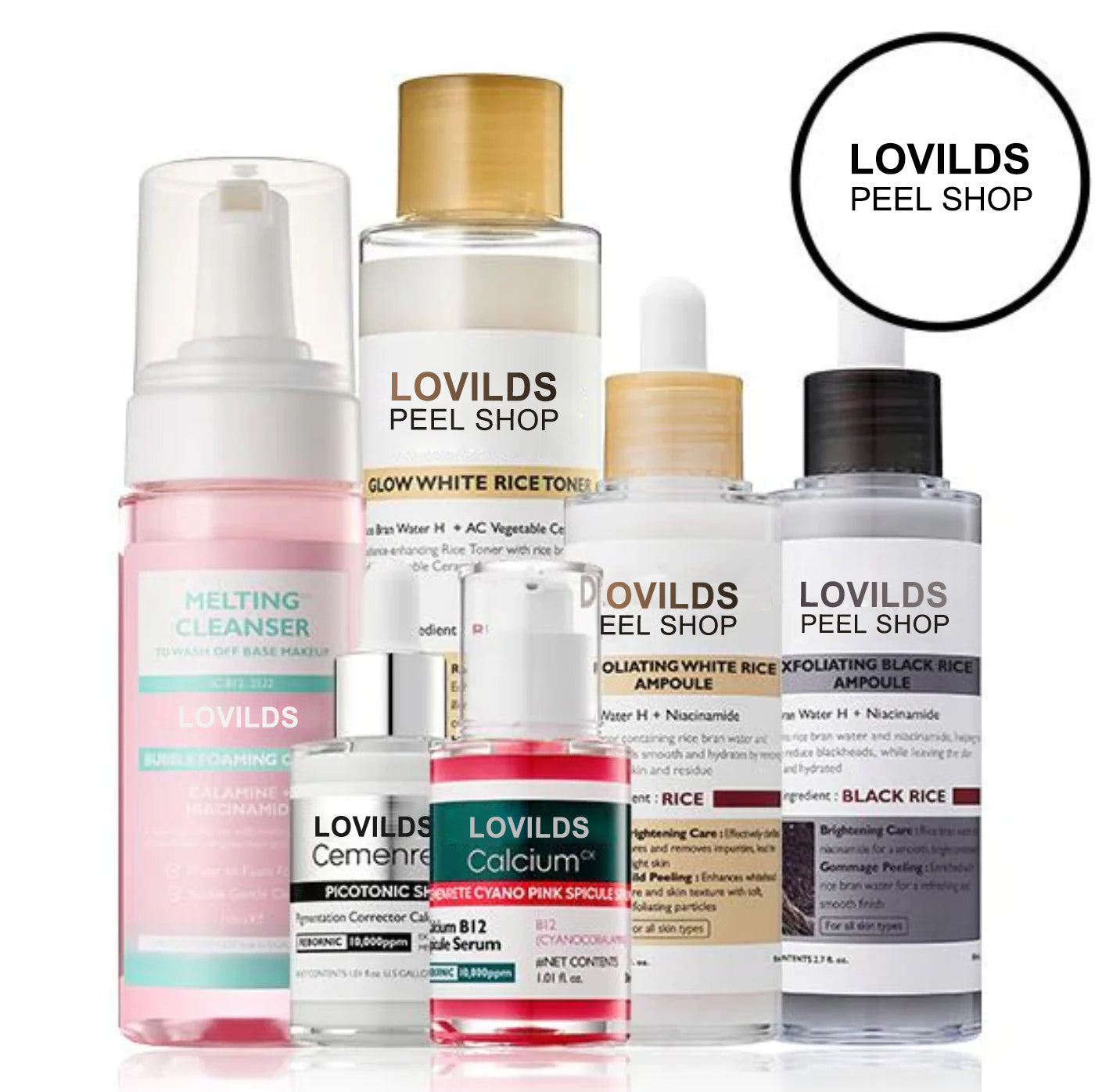 LOVILDS Authoritative Certification! Peel Shot Glow Rice Ampoule Duo - Developed and backed by board-certified dermatologists