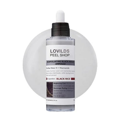 LOVILDS Authoritative Certification! Peel Shot Glow Rice Ampoule Duo - Developed and backed by board-certified dermatologists