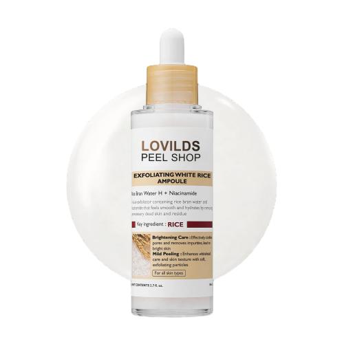 LOVILDS Authoritative Certification! Peel Shot Glow Rice Ampoule Duo - Developed and backed by board-certified dermatologists